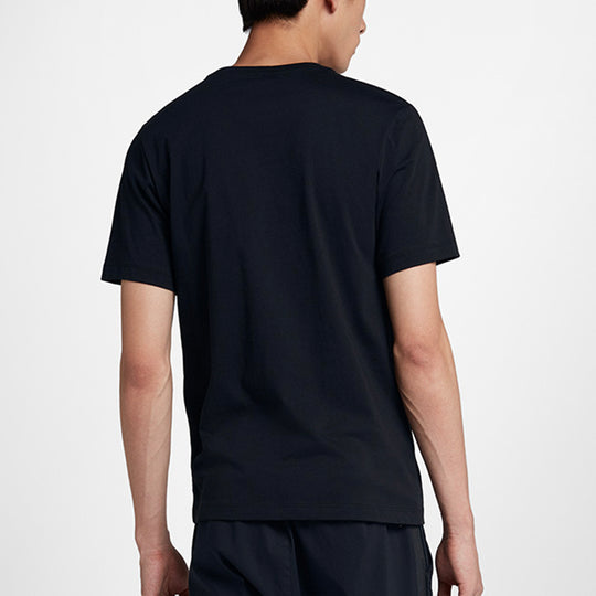 Nike Sportswear Swoosh Men's Short-Sleeved Black BQ0593-010 - KICKS CREW