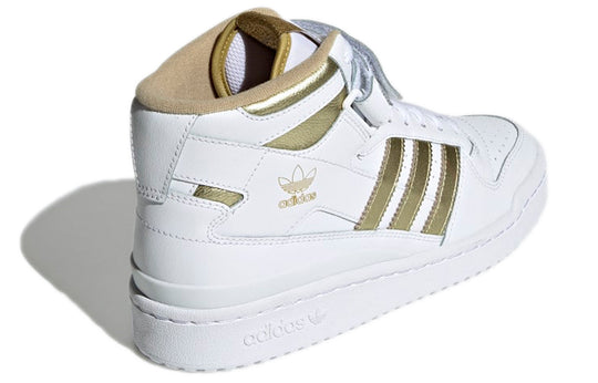 (WMNS) adidas Forum Mid 'White Matte Gold' GX5055 - KICKS CREW