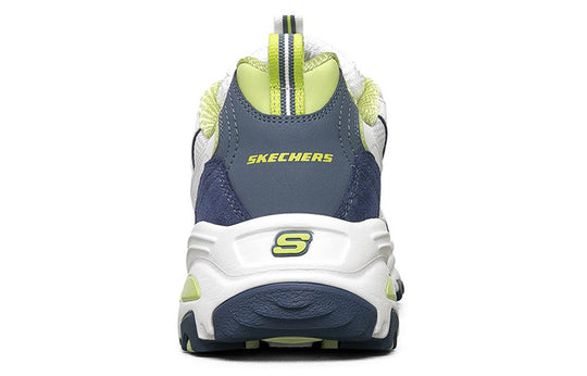 (WMNS) Skechers D'Lites 1.0 Low-Top Running Shoes White/Blue/Green  13167-WNVL