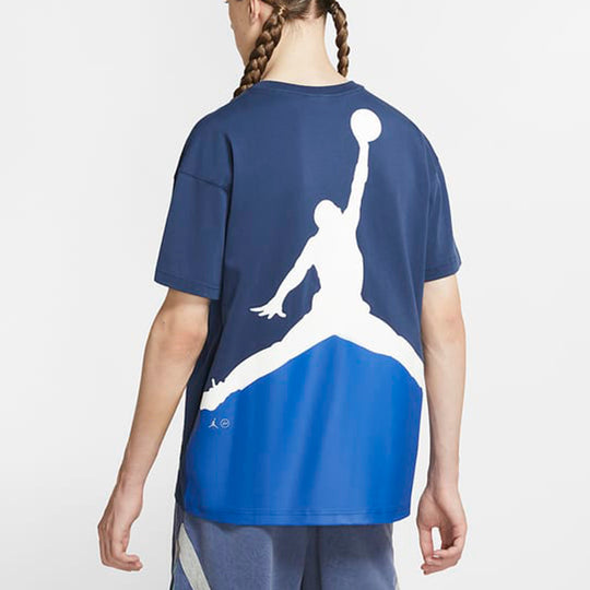 Air Jordan x Fragment Design FW Street Style Collaboration Cotton Logo s  Men Blue DA2986-414