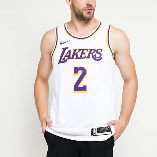Nike NBA Basketball Jersey/Vest Los Angeles Lakers Lonzo Ball 2 White AA7101-100