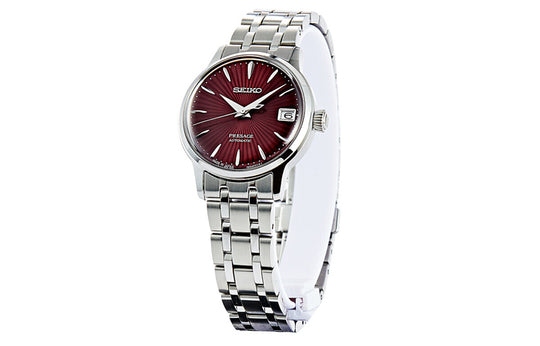 SEIKO PRESAGE Series Mechanical Silver/Red SRP853J1 - KICKS CREW