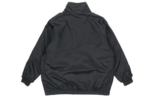 Nike Large Logo Reversible lamb's wool Jacket Black CZ4064-010 - KICKS CREW