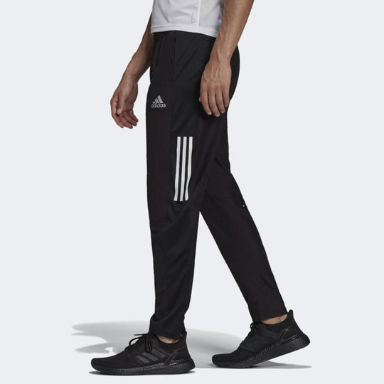 Men's adidas Logo Sports Running Long Pants/Trousers Black H13238 ...