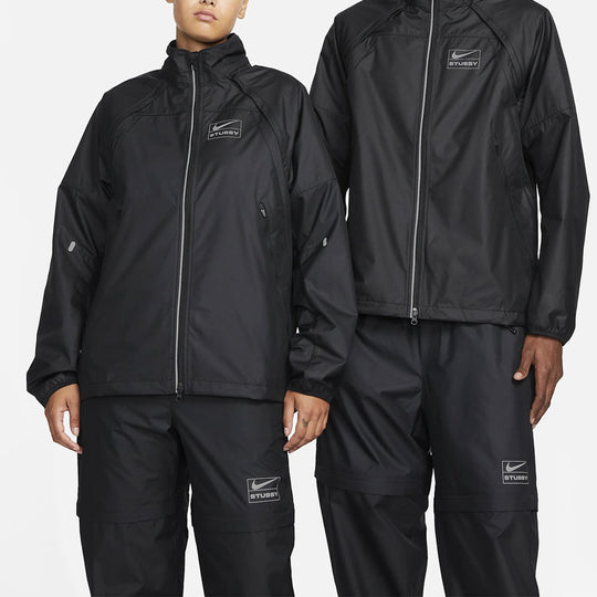 Nike x Stussy FW22 Track Jacket 'Black' DO5305-010 - KICKS CREW