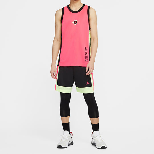 Air Jordan Air Dongdan Basketball Round Collar Vest Male Pink CW7078-654