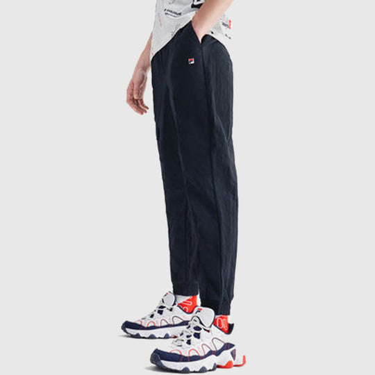 FILA Logo Side Woven Sports Pants Blue F11M028823F-NV