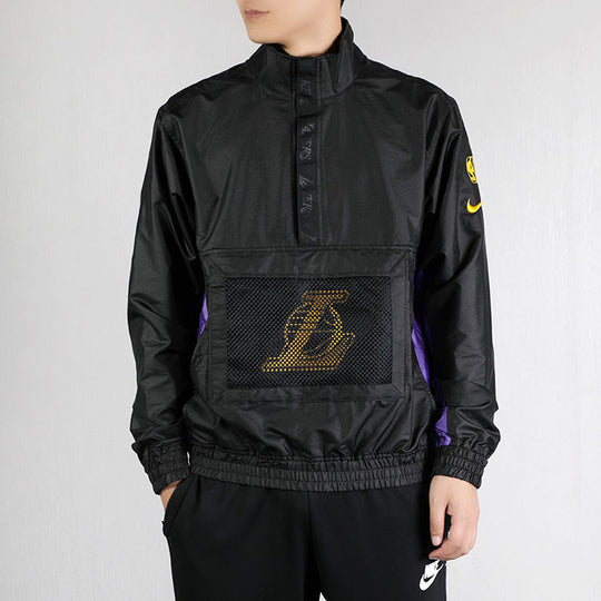 Nike Lightweight NBA Los Angeles Lakers Sports Jacket Black CJ7115