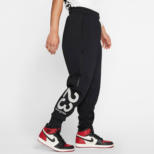 Air Jordan 23 Engineered Fleece Pant For Men Black CD6061-010-KICKS CREW