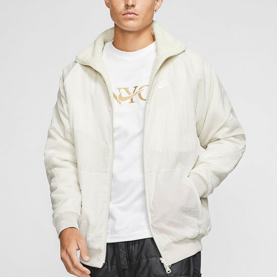 Nike Big Swoosh Reversible Boa Jacket (Asia Sizing) 'Cream White' BQ6546-070