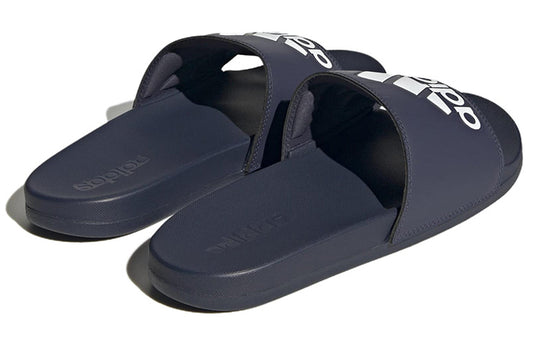 adidas Adilette Comfort Slide 'Shadow Navy White' H03616-KICKS CREW