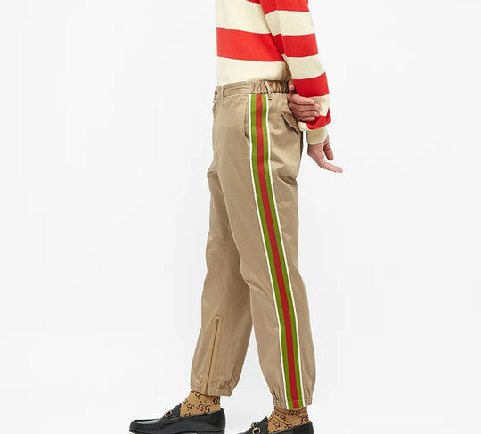 Gucci // Black Web Stripe Wide Leg Trouser – VSP Consignment