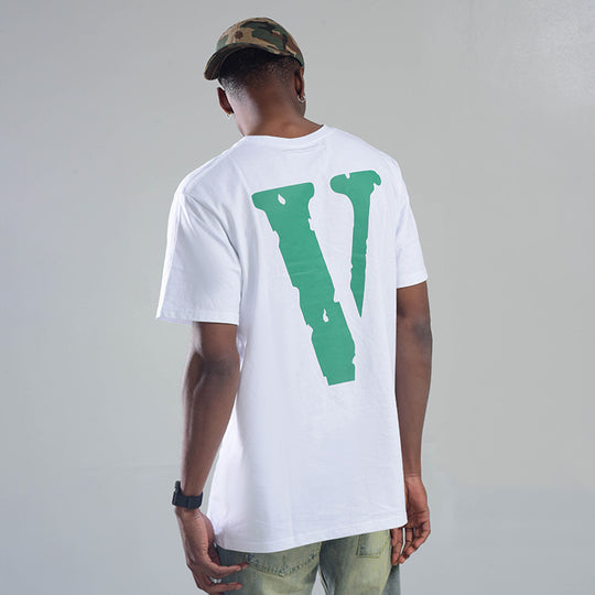 VLONE Friends Back Large Logo Short Sleeve Couple Style White