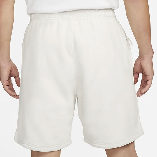 Nike Solid Color Logo Straight Loose Casual Shorts Unisex White DV3056 ...