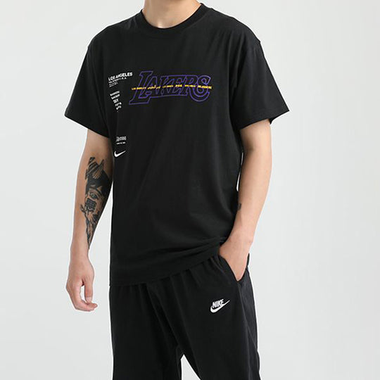 Nike Los Angeles Lakers Courtside NBA T-Shirt Black