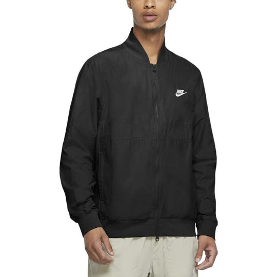 Nike logo zipped jacket 'Black' DN4459-010 - KICKS CREW