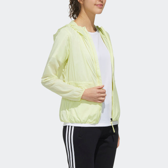 (WMNS) adidas Windbreaker Bos Jacket Windtight Coat Yellow FT2885