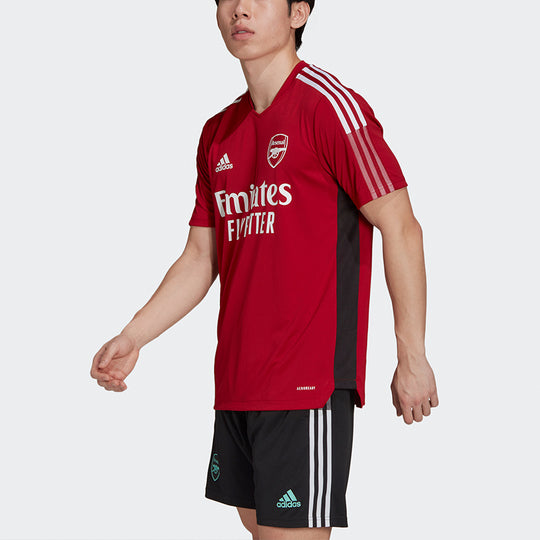 adidas Sport Training Short Sleeves Football Jersey 21-22 Season Arsenal Men's Red GR4158