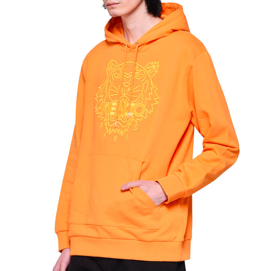 Men's KENZO Hooded Pullover Long Sleeves Orange F955SW4234XF-17