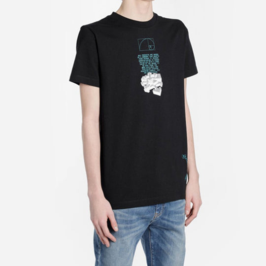 Off-White C/O Virgil Abloh Men'S Black Fibonacci Dripping Arrows Slim OMAA027R201850051001