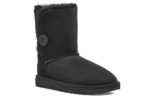 (WMNS) UGG Bailey Button II Boot Fleece Lined Black 1016226-BLK