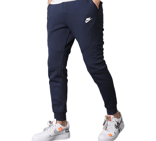Nike SPORTSWEAR TECH FLEECE Sports Cone Long Pants Navy Blue 805163-45 ...