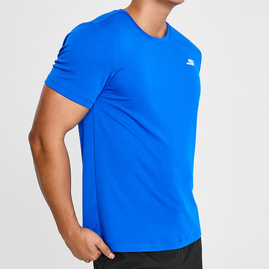 Men's Skechers Training Running Sports Knit Short Sleeve Blue P220M052-002U