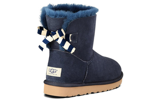 WMNS) UGG Mini Bailey Snow Boots Navy Blue 1005062-NAVY