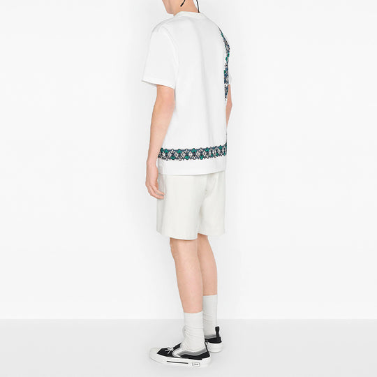 Dior And Shawn Oversized Logo T-Shirt White Men's - FW20 - US