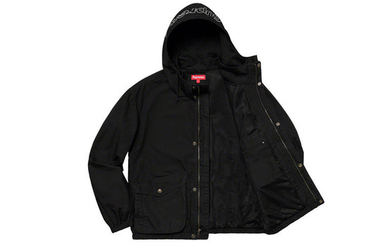 Supreme SS19 Highland Jacket Zipper waterproof Unisex Black SUP