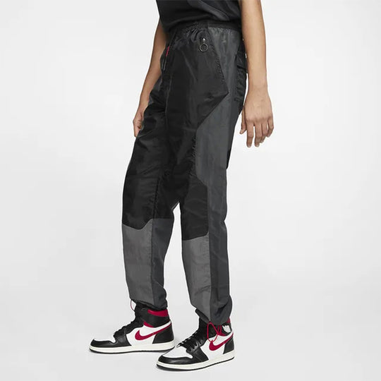 Air Jordan x OFF-WHITE Crossover Knitted Nylon Sports Long Pants Asia  Edition Black CV0544-010