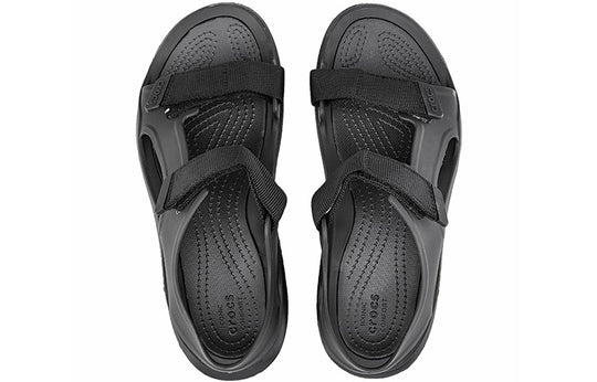 WOMENS CROCS SWIFTWATER SANDAL grey white SIZE 10 the sandals have some  black sp | Women's crocs, Sandals, Swiftwater