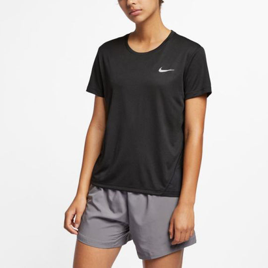 (WMNS) Nike Dri-FIT Sports Training Quick Dry Breathable Round Neck Sh ...