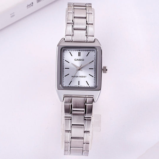 CASIO DRESS Retro Small quartz Watch Silver Analog LTP-V007D-2E