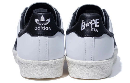 BAPE x adidas Superstar Black White