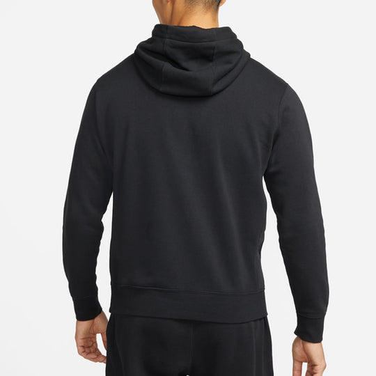 Men's Nike Casual Alphabet Logo Printing Fleece Black DM1237-010 ...