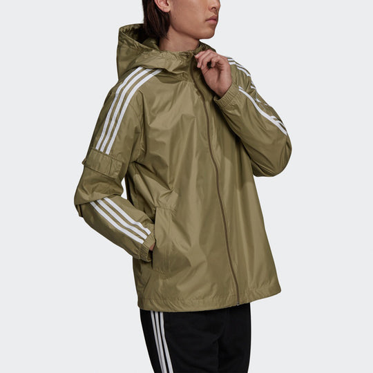 adidas originals 3-Stripes Wb hooded track Jacket Green H06684