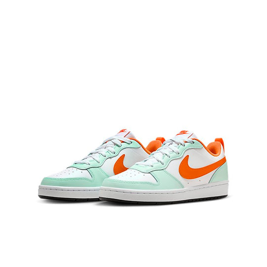 (GS) Nike Court Borough Low 2 'White Mint Form Orange' FN3687-181