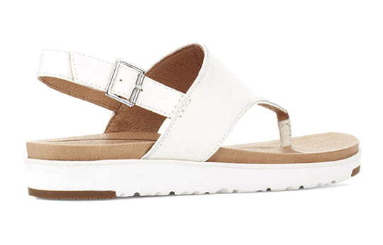 (WMNS) UGG Alessia Cozy Casual Sandals White 1111150-WHT - KICKS CREW