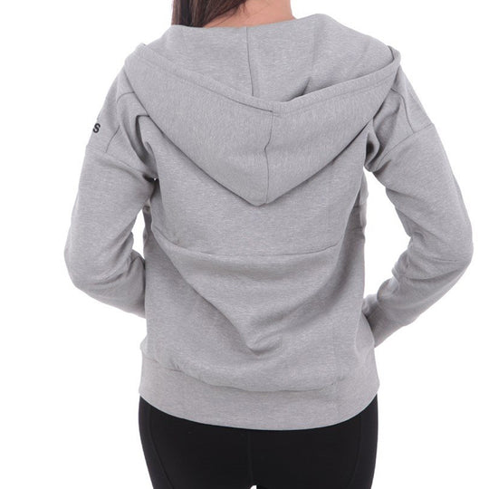 WMNS adidas Sports Stylish Gray Jacket CZ2938 KICKS CREW