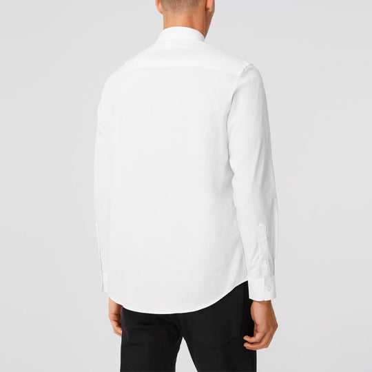 Burberry Pattern Elastic Shirt Male White 80367631 - KICKS CREW