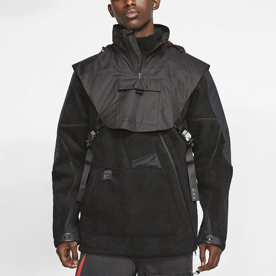 Nike x MMW Men's Se Fleece Jacket Polar Fleece Jacket Black CK1541-010