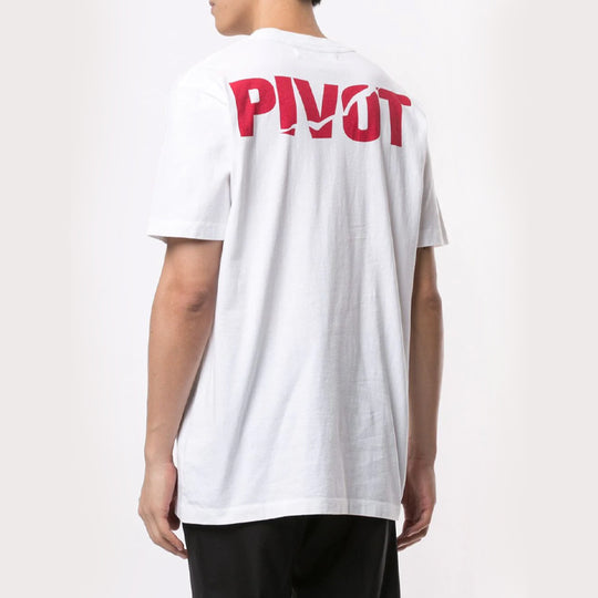 OFF-WHITE Sketch Printing Short Sleeve T-shirt White OMAA027E20JER0170110 Unisex T-shirts - KICKSCREW