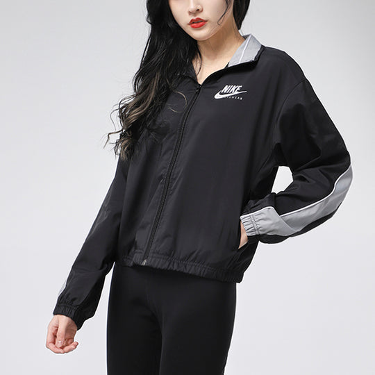 (WMNS) AS W Nike Sportswear HERITAGE JKT Jacket WVN Black CZ8607-010 ...