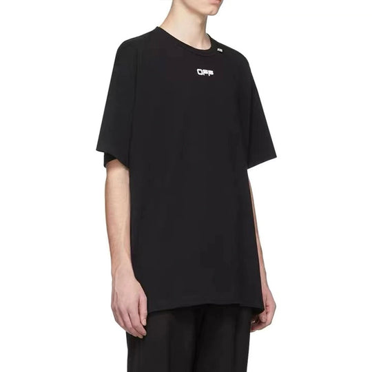 Wavy Line Logo S/S Slim Tee - Black/White