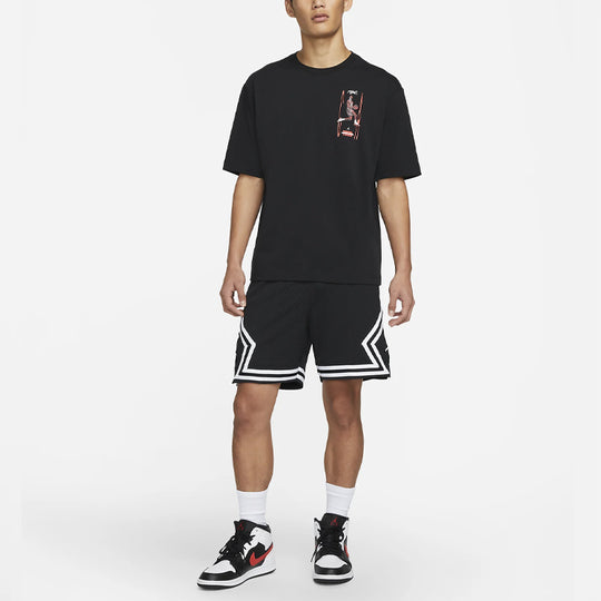 Air Jordan Flight Heritage '85 Pattern Printing Short Sleeve Black DH8 ...