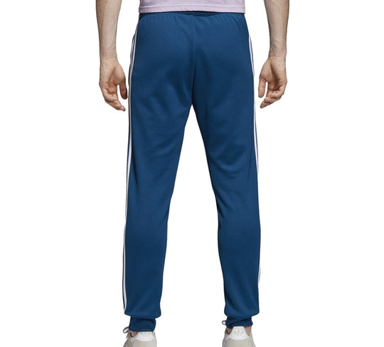 Men's adidas originals Side Stripe Blue Sports Pants/Trousers/Joggers ...