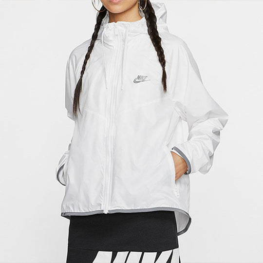 Nike Sportswear Windrunner Sports Splice Zipper With Cap Waterproof Ja ...