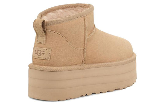 (WMNS)UGG Classic Ultra Mini Platform 'Driftwood' 1135092-DRI