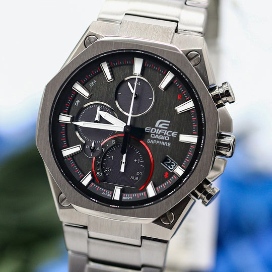 CASIO EDIFICE Solar Powered Sapphire Crystal Stainless Steel Strap